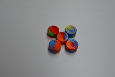 5pk 7ml Silicone Concentrate container Mix color