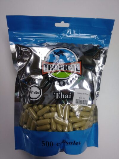 Tropical White Thai 500ct Capsules (each 500mg)