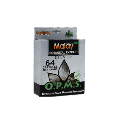 OPMS White Vein Indo Botanical Extract Silver 64 Capsules