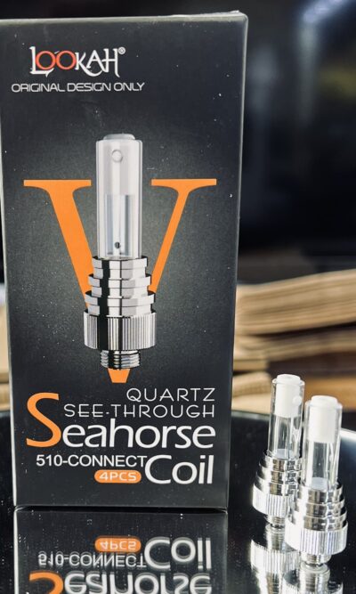 Lookah Quartz See-Through Seahorse Coil 510-Connect