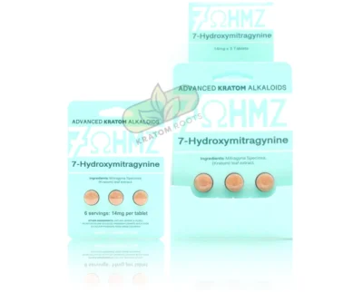 7 OHMZ Advanced KRATOM Alkaloids 3ct-6 servings