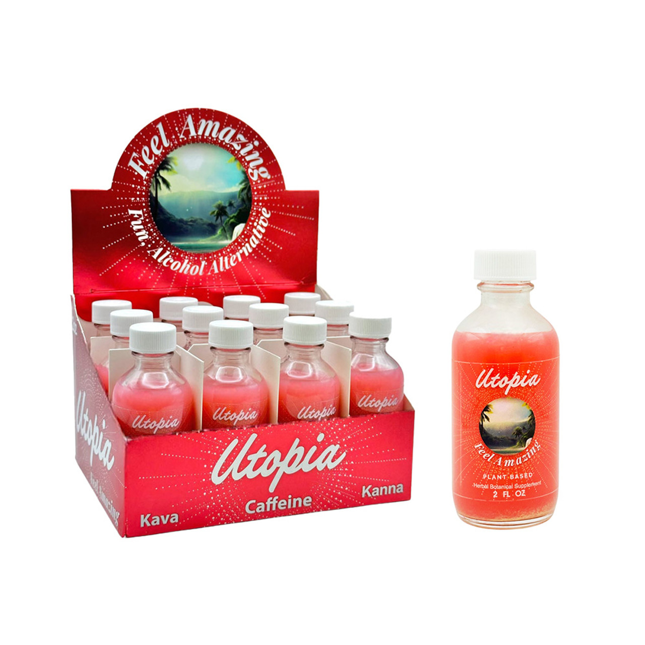 Utopia Red Kava + Kanna Liquid Extract Shot