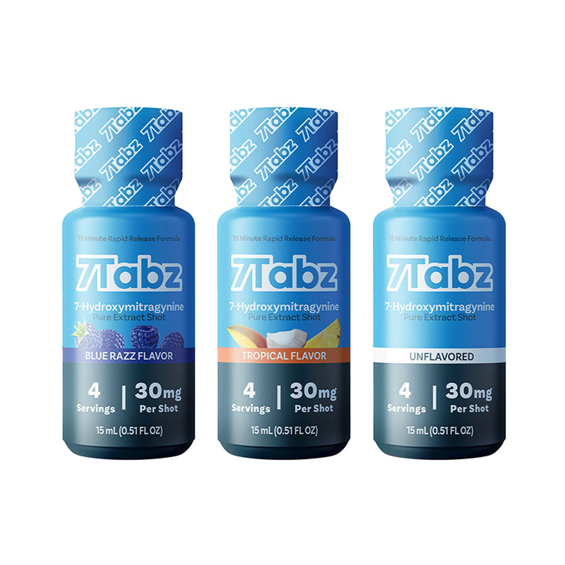 7Tabz Pure Extract 7 Hydroxy Rapid Release Formula Shots-30MG-Tropical