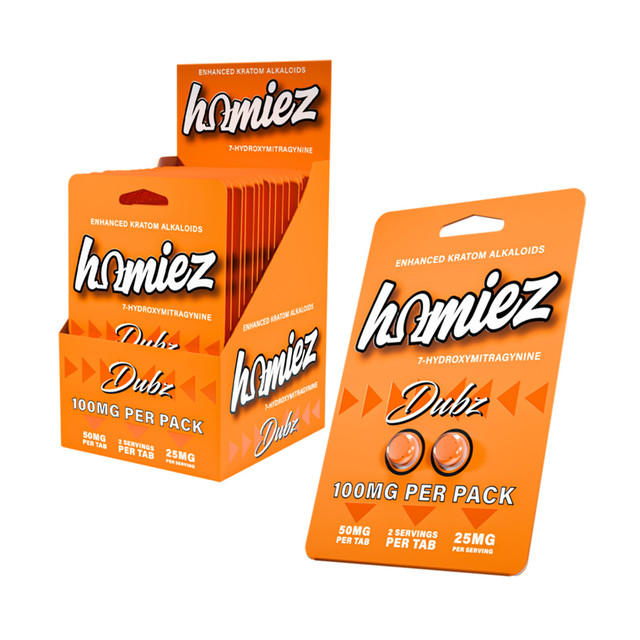 Homiez Dubz Enhanced Kratom Alkaloids 7 Hydroxy 2CT Tablets (50MG)